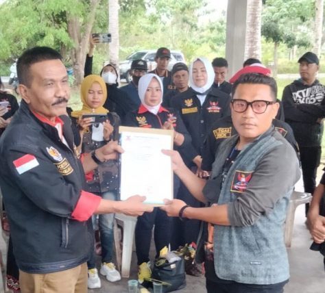 Penyerahan SK Mandat  DPC Grib Jaya Kabupaten Bintan