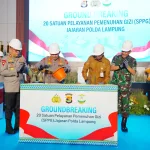 Kapolri Jenderal Listyo Sigit Prabowo memimpin langsung acara groundbreaking pembangunan 20 Satuan Pelayanan Pemenuhan Gizi (SPPG) di jajaran Polda Lampung, Senin (28/7/2025).