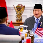 Presiden Republik Indonesia, Prabowo Subianto, menggelar annual consultation meeting atau pertemuan konsultasi tahunan dengan Perdana Menteri (PM) Malaysia, Dato’ Seri Anwar Ibrahim, di Istana Merdeka, Jakarta, pada Selasa, 29 Juli 2025. (Foto: BPMI Setpres)