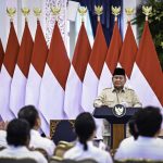 Presiden Prabowo Subianto secara resmi meluncurkan logo dan tema peringatan Hari Ulang Tahun ke-80 Kemerdekaan Republik Indonesia (RI) di Istana Negara, Jakarta, pada Rabu, 23 Juli 2025. (Foto: BPMI Setpres) Read more: https://setkab.go.id/luncurkan-logo-dan-tema-hut-ke-80-ri-presiden-prabowo-ajak-masyarakat-rayakan-dengan-semangat-dan-kebersamaan/