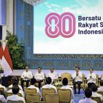 Presiden Prabowo Subianto secara resmi meluncurkan tema dan logo peringatan Hari Ulang Tahun (HUT) ke-80 Kemerdekaan Republik Indonesia (RI) di Istana Negara, Jakarta, pada Rabu, 23 Juli 2025. (Foto: BPMI Setpres) Read more: https://setkab.go.id/logo-dan-tema-hut-ke-80-kemerdekaan-ri-resmi-diluncurkan-bersatu-berdaulat-untuk-indonesia-maju/