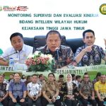 Kehadiran Sesjamintel di wilayah hukum Jawa Timur bertujuan untuk melakukan monitoring kinerja bidang intelijen