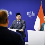 Pernyataan Pers Bersama Presiden Republik Indonesia, Prabowo Subianto dan Presiden Komisi Eropa, Ursula von der Leyen, di kantor pusat Uni Eropa, Berlaymont Building, Brussel, Belgia, pada Minggu, 13 Juli 2025. (Foto: BPMI Setpres) Read more: https://setkab.go.id/presiden-von-der-leyen-ungkapkan-tiga-pilar-kesepakatan-uni-eropa-indonesia/