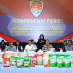 Konferensi pers pengungkapan ini dipimpin Direktur Tindak Pidana Ekonomi dan Khusus Bareskrim Polri selaku Kepala Satgas Pangan Polri, Brigjen Pol. Helfi Assegaf, S.I.K., M.H.,