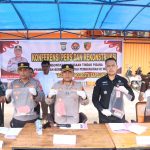 Polresta Barelang menggelar konferensi pers sekaligus rekonstruksi kasus pembunuhan berencana yang terjadi pada Senin, 2 Juni 2025