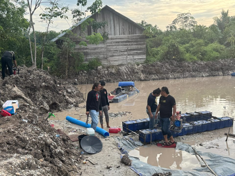 Tiga orang pelaku tambang emas ilegal diamankan Polres Kuantan Singingi