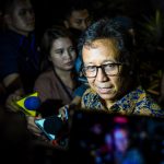 Menteri Kesehatan Budi Gunadi Sadikin menyampaikan keterangan pers kepada awak media di Istana Kepresidenan Jakarta, pada Selasa, 5 Agustus 2025. (Foto: BPMI Setpres)